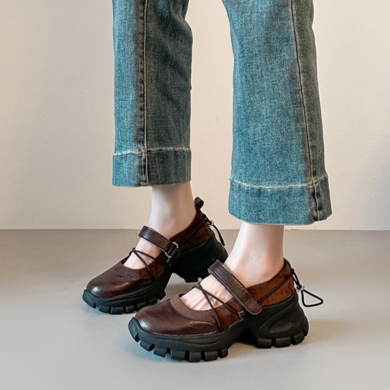 Women Fashion Store - 新しいレトロバレエメリージェーンシューズファッションソフトソールブランド女性のスニーカーとカジュアルシューズ女性のサンダルザパティージャスデムジェ