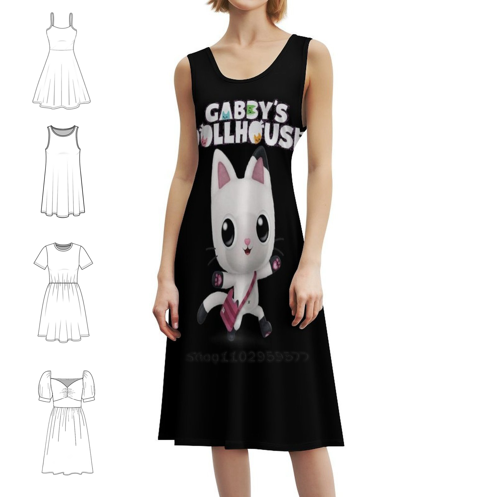 Women Fashion Gown - ギャビー ドールハウス ボヘミアンシックドレス エレガント ファッション ビーチ