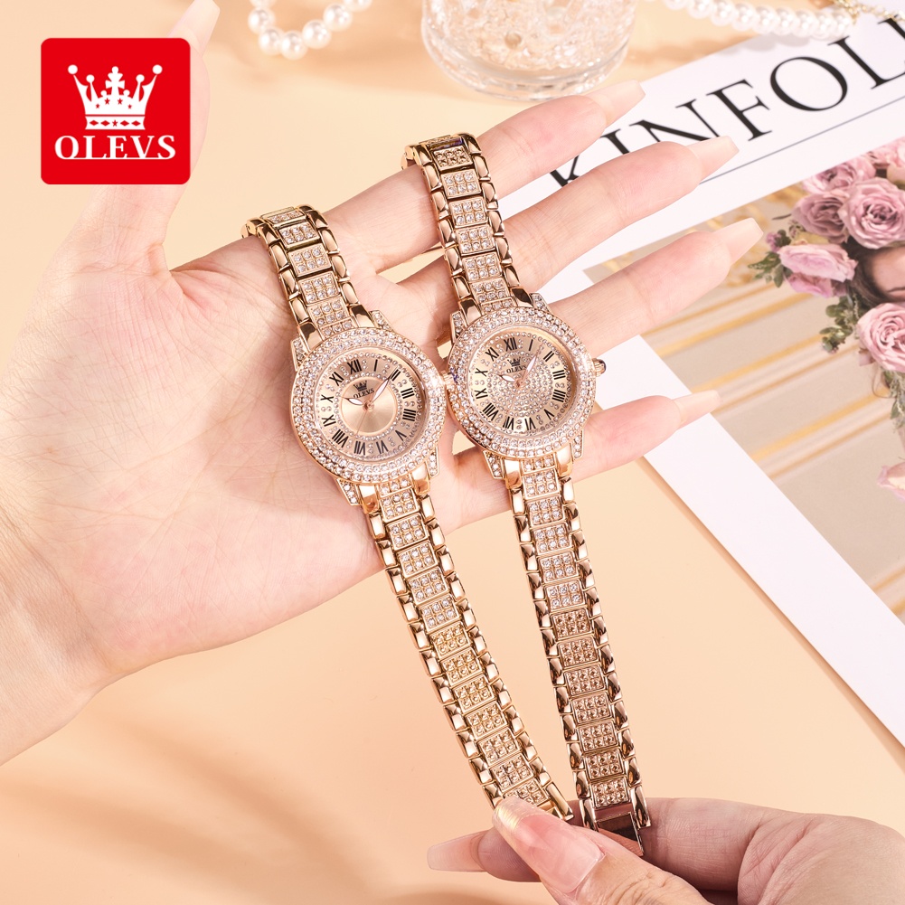 OLEVS 高級ファッションレディース腕時計 ダイヤモンドダ - Fashion Women Watch のレビューと価格