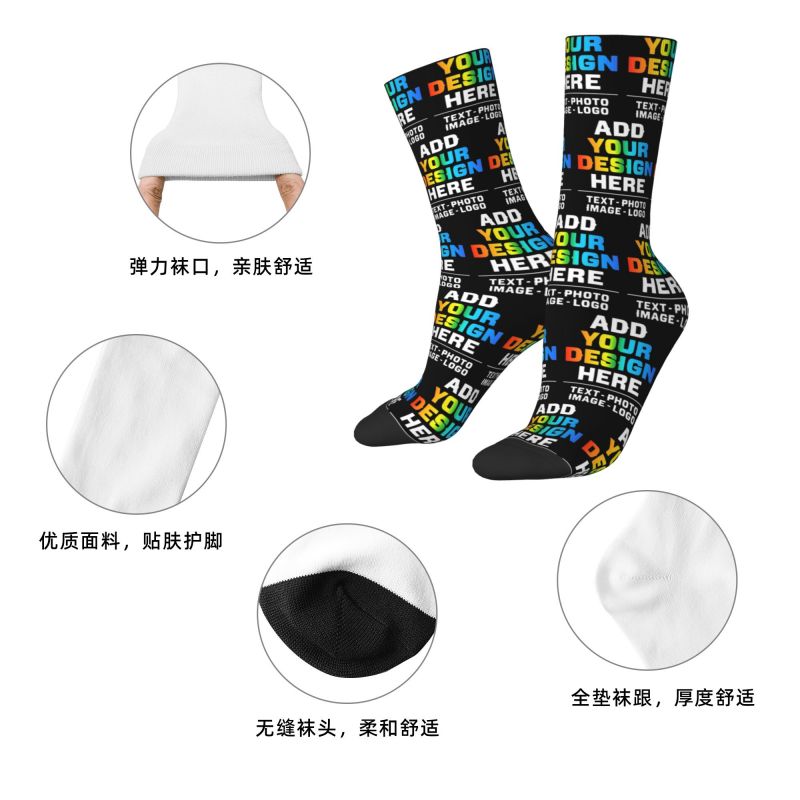 パーソナライズされたカスタム名入れメンズクルーソックス ユニ - Women Fashion Youtube のレビューと価格