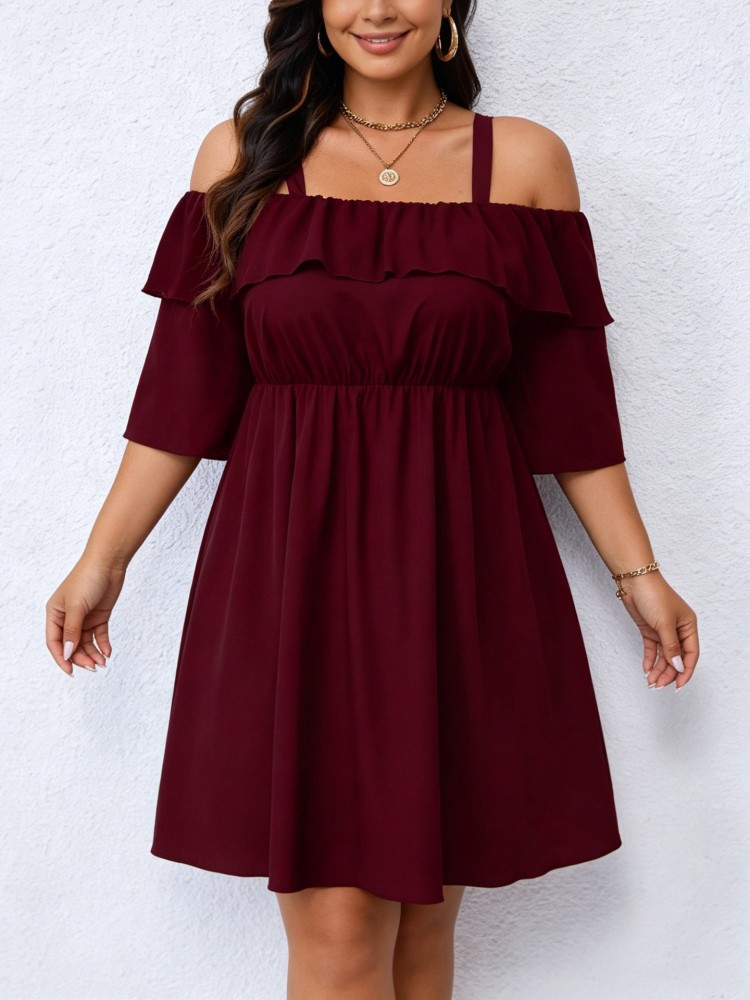 XL-5XL プラスサイズの服ドレス女性ローブ夏半袖ストリー - Xl Women'S Fashion のレビューと価格