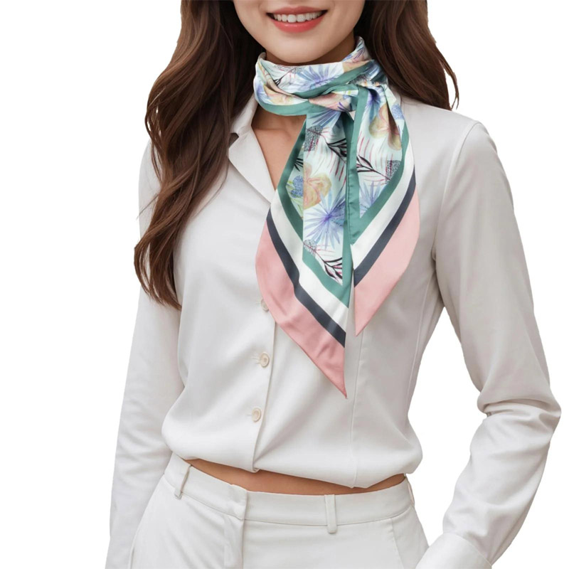ファッションストライプヘアリボンスカーフ女性ネクタイバッグス - Women Fashion Necktie のレビューと価格