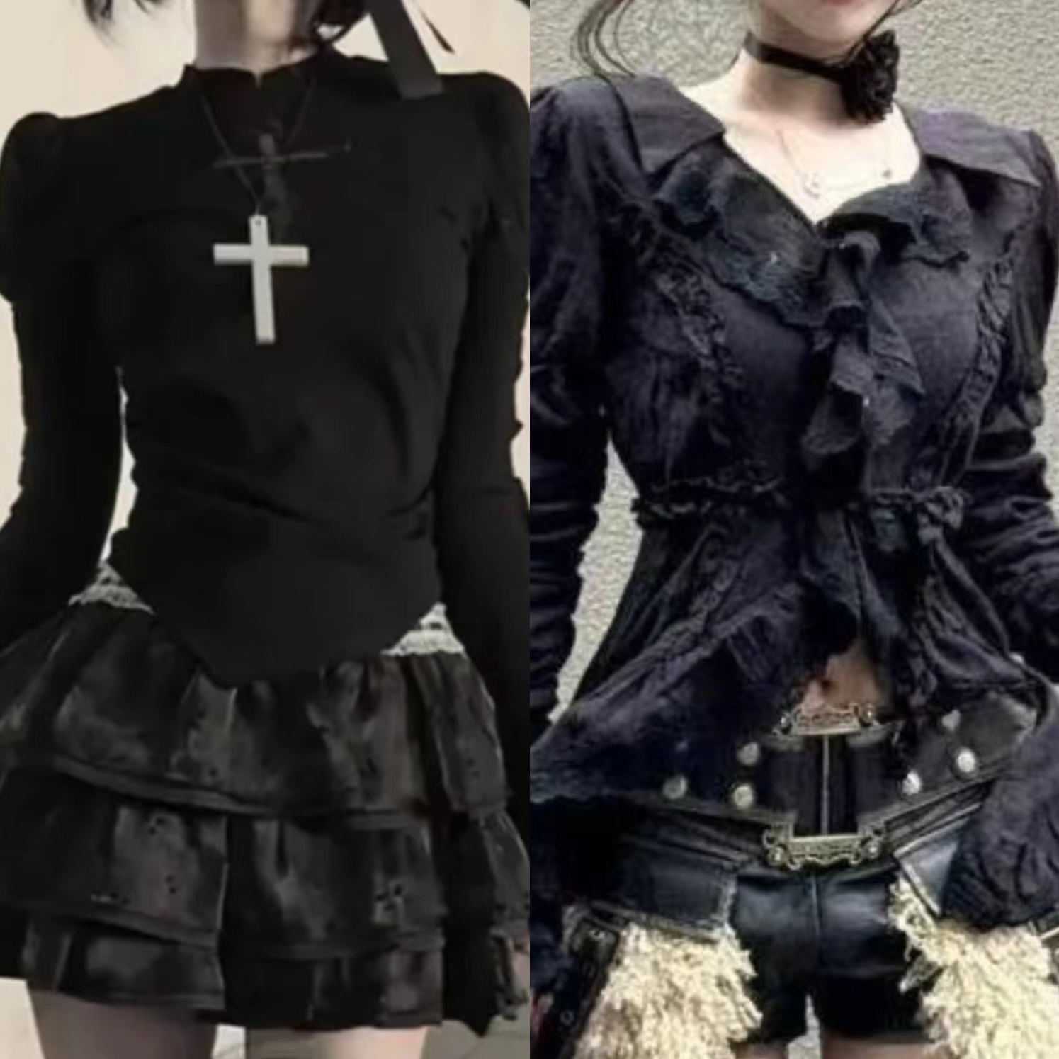 日本のヴィンテージ Y2k ロリータノースリーブレースショー - Women'S Y2K Fashion Aesthetic のレビューと価格
