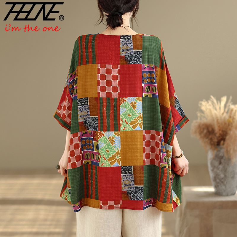 THHONE レディースシャツ プリント ルーズ プラスサイ - Women'S Fashion Jersey のレビューと価格