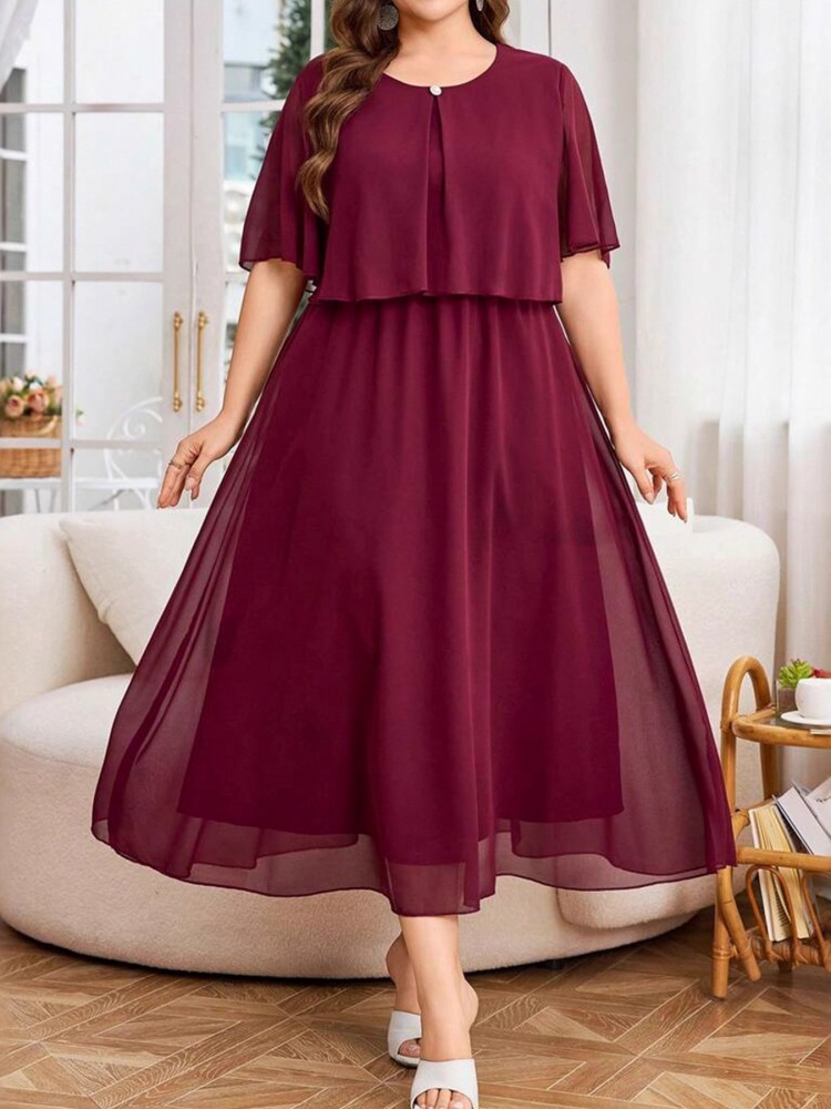 XL-5XL プラスサイズ服 ワンピース レディース ローブ - Xl Women'S Fashion のレビューと価格