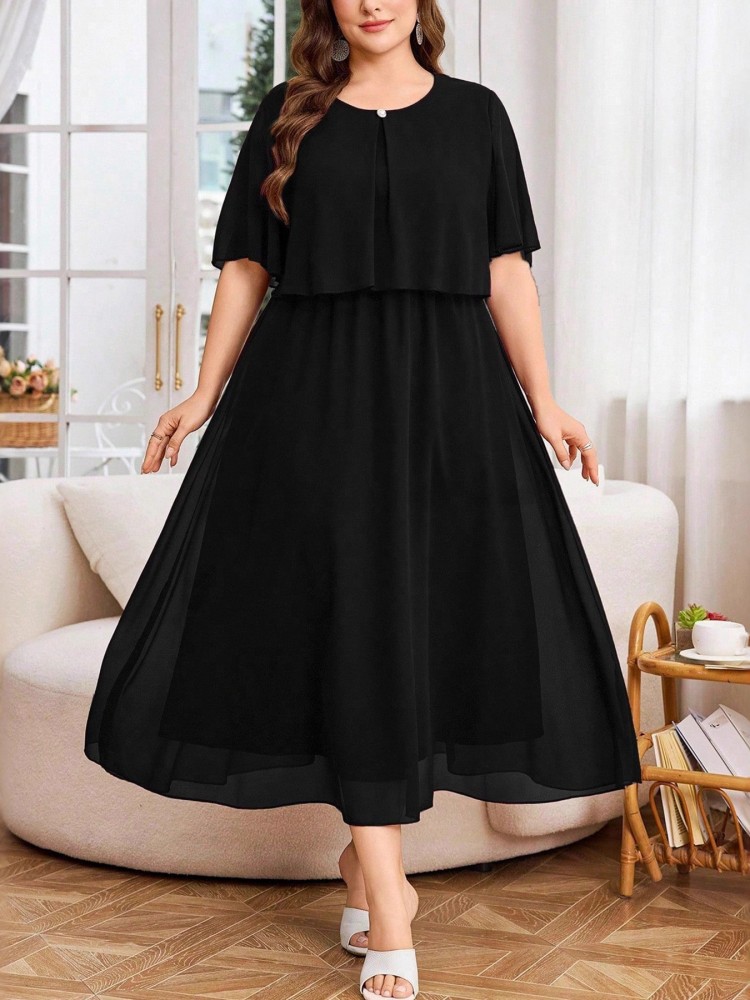 XL-5XL プラスサイズ服 ワンピース レディース ローブ - Xl Women'S Fashion のレビューと価格