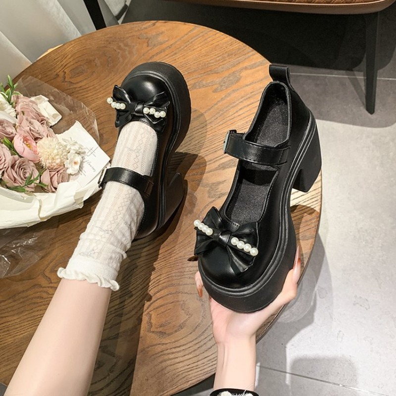 2026 ロリータシューズ黒スーパーハイヒールメアリージェー - Women Fashion Store のレビューと価格