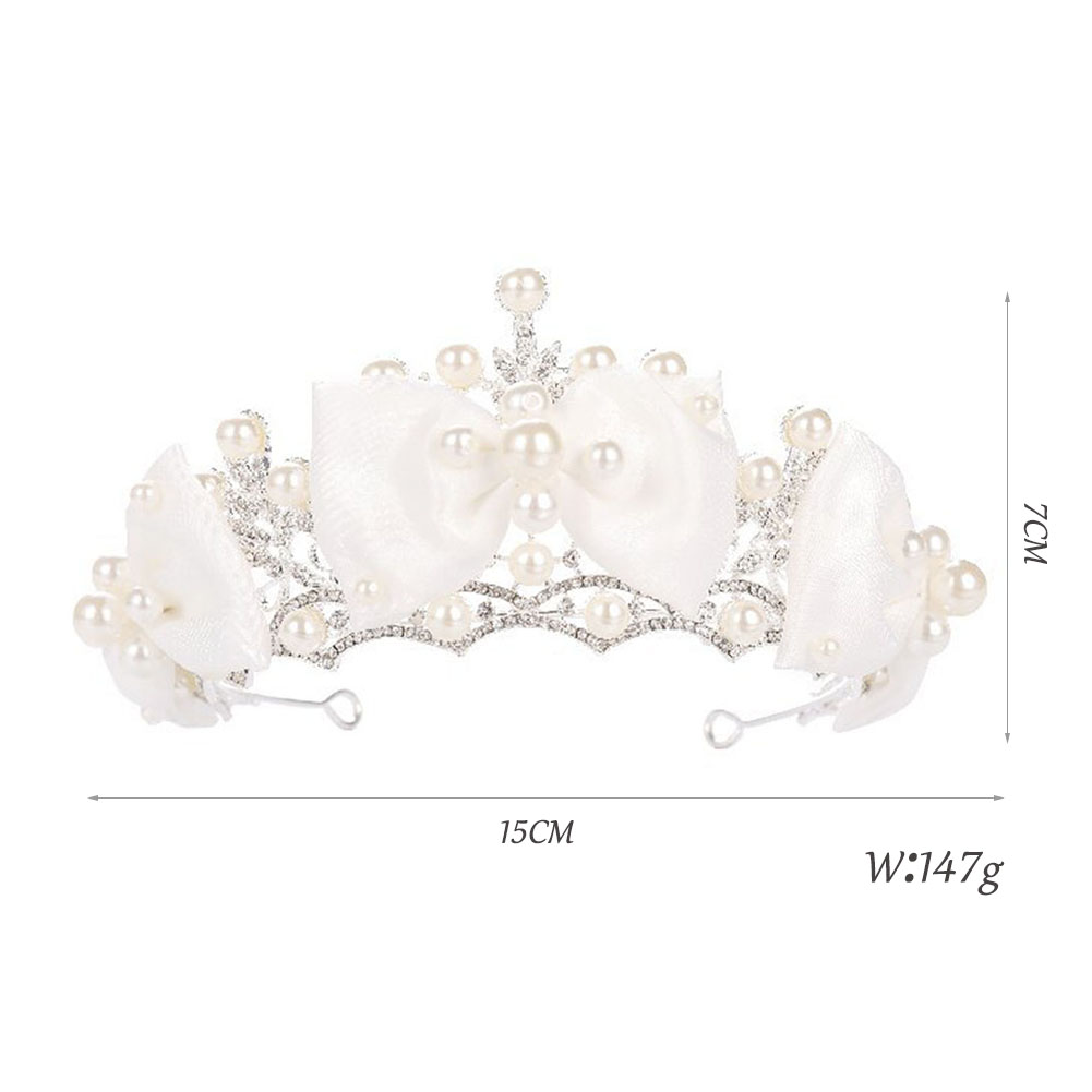 ブライダルクラウンクイーンヘッドバンド女性ボウタイヘアアクセ - Women Queen Fashion のレビューと価格
