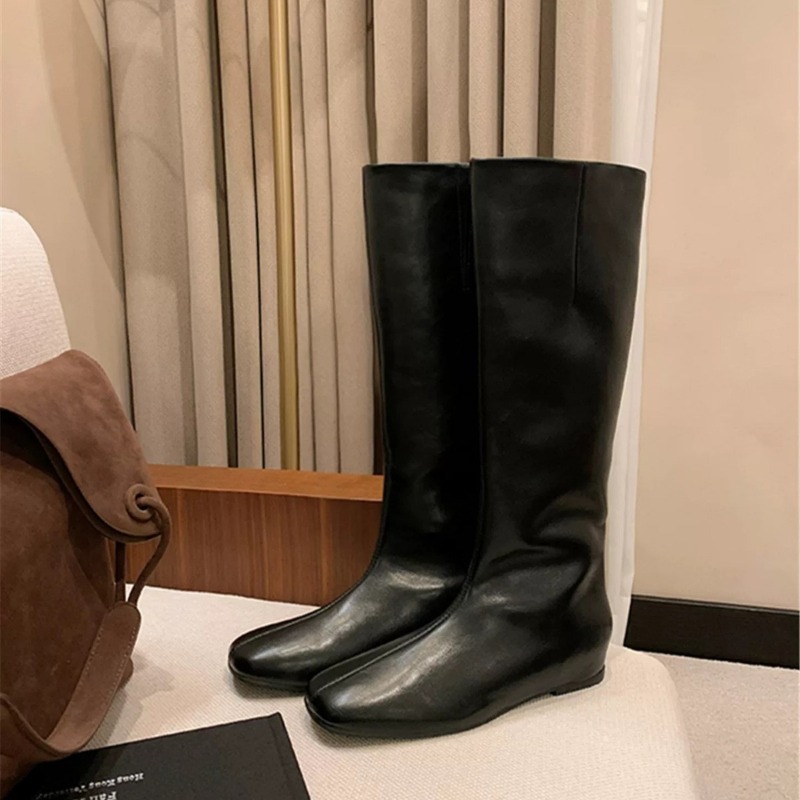 女性のニーハイブーツ高品質ソフトレザーカジュアルブーツファッ - Women Fashion Youtube のレビューと価格