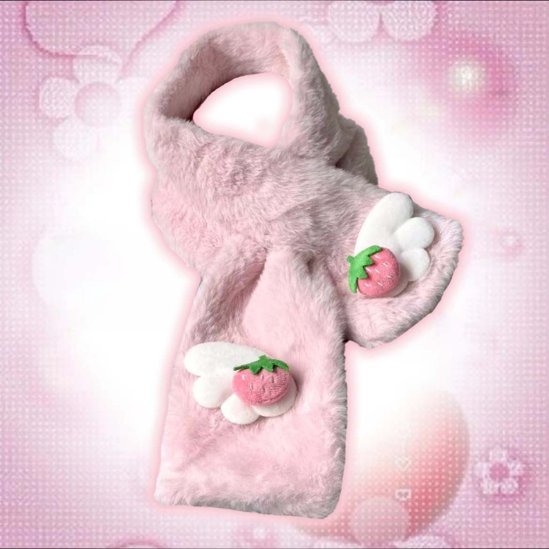 2026 日本のクロスガールロングスカーフ女性原宿毛皮のよう - Women'S Y2K Fashion Aesthetic のレビューと価格