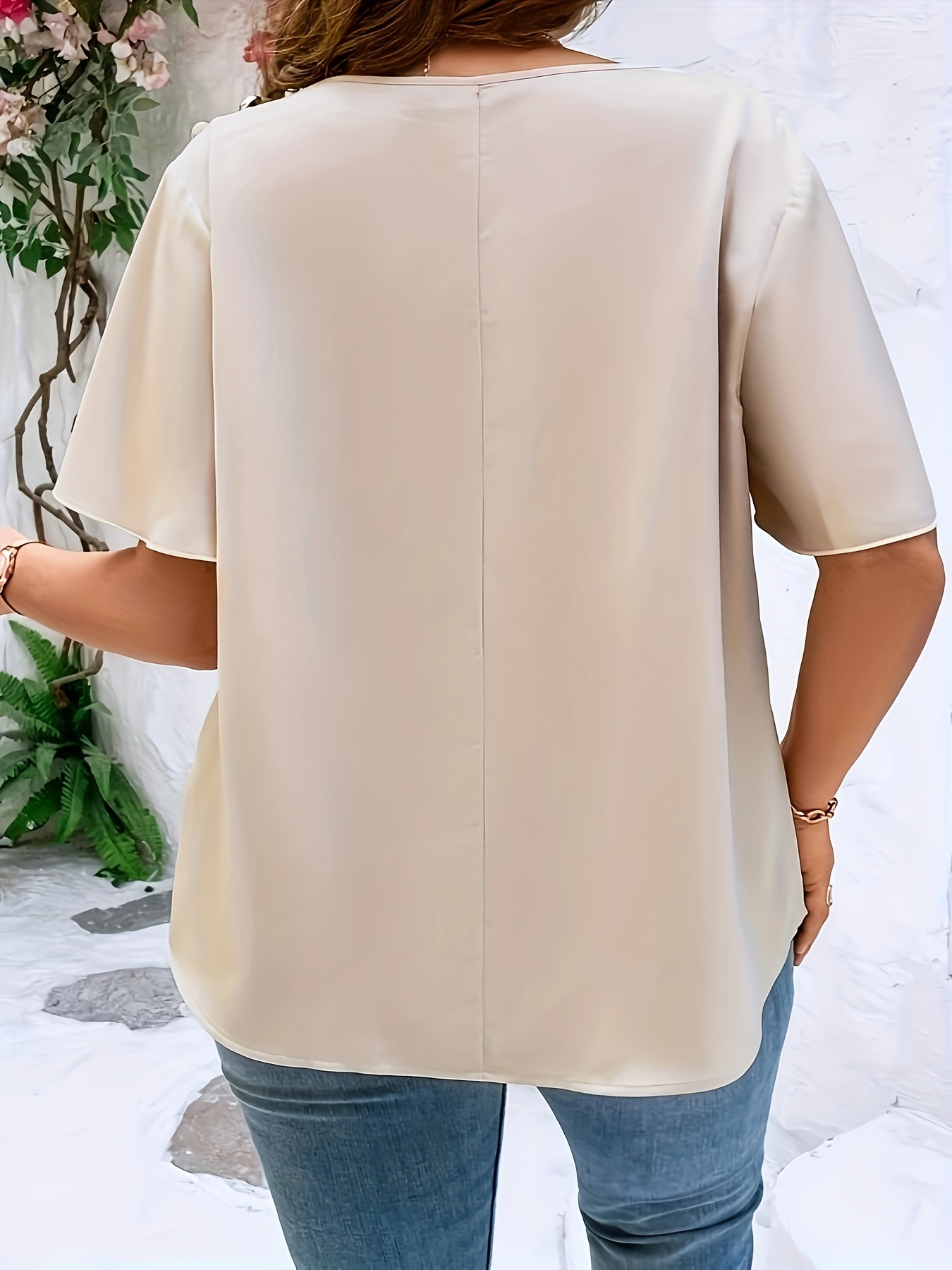 プラスサイズ気質ブラウスカジュアルルーズ女性シャツエレガント - Women'S Fashion Jersey のレビューと価格
