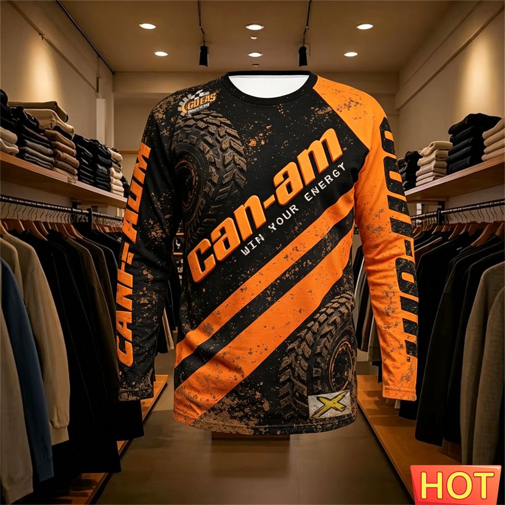 バイクレース用長袖ラウンドネックTシャツ、男女兼用、ファッシ - Women'S Fashion Jersey のレビューと価格